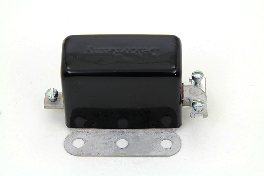Black Replica Delco Remy 3-Brush Generator Relay