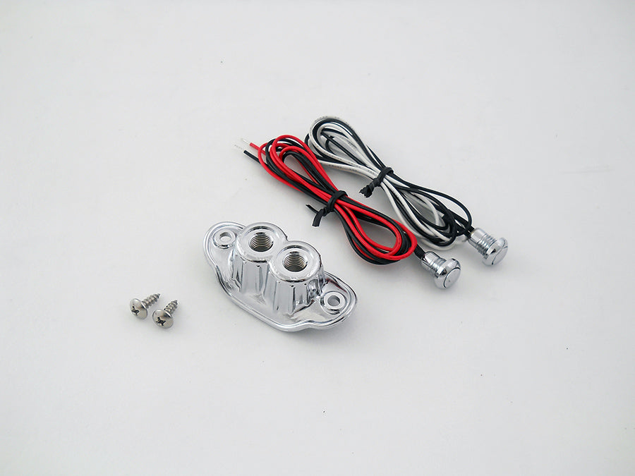 Old School Dual Switch Kit Chrome