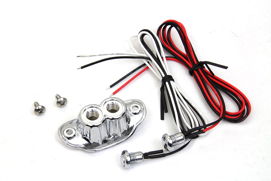 Old School Dual Switch Kit Chrome