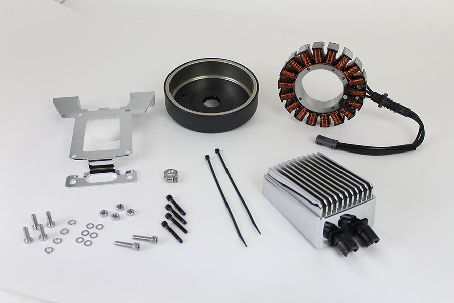 Alternator Charging System Kit 54 Amp Chrome