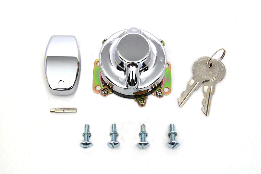 Fat Bob Ignition Switch with 6 Terminals Chrome