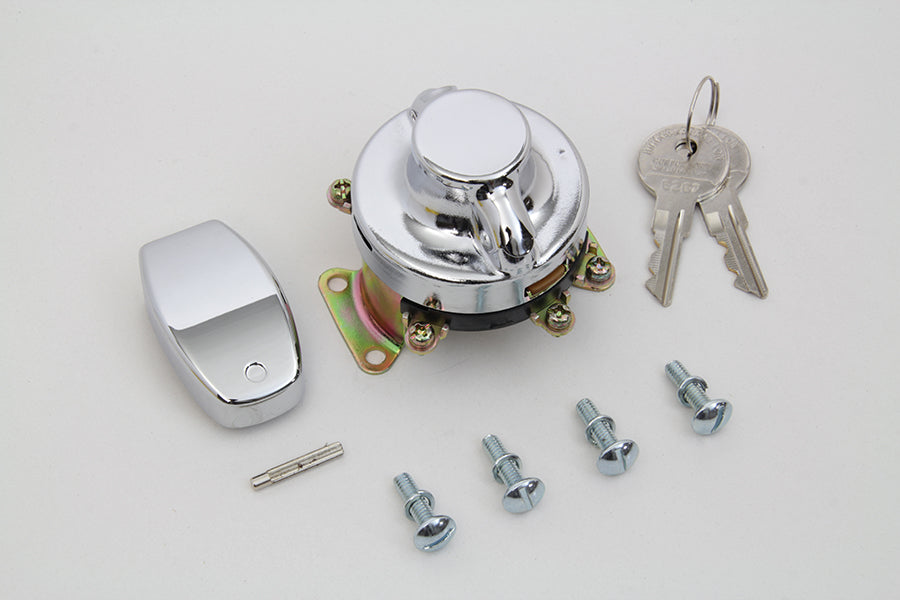 Fat Bob Ignition Switch with 6 Terminals Chrome