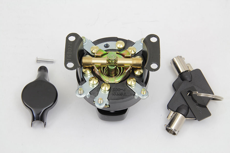 Fat Bob Ignition Switch with 5 Terminals Gloss Black