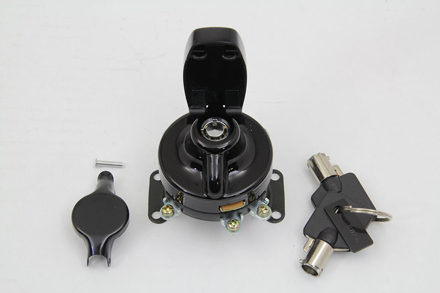 Fat Bob Ignition Switch with 5 Terminals Gloss Black