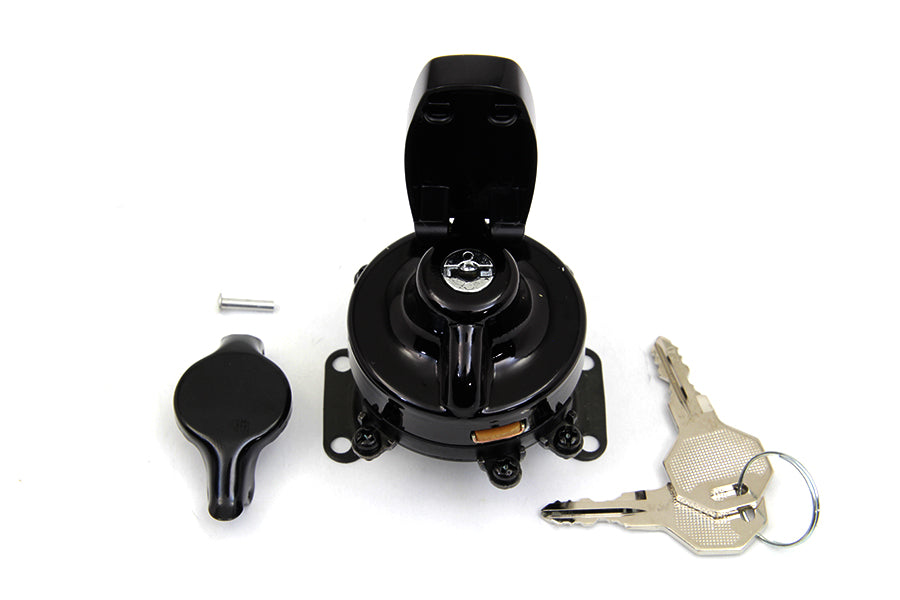 Fat Bob Ignition Switch with 6 Terminals Gloss Black