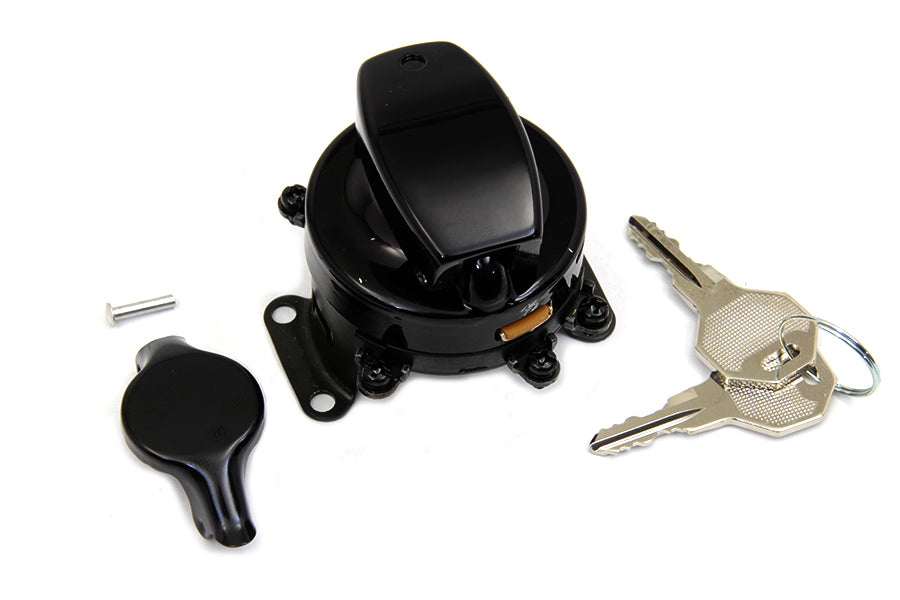 Fat Bob Ignition Switch with 6 Terminals Gloss Black
