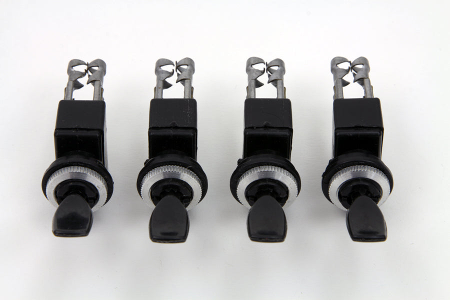 Black Bat Handle Toggle Switch Set