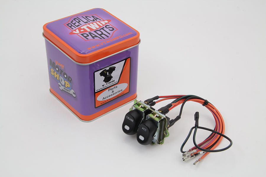 Rocker Style LED Handlebar Switch Kit Black