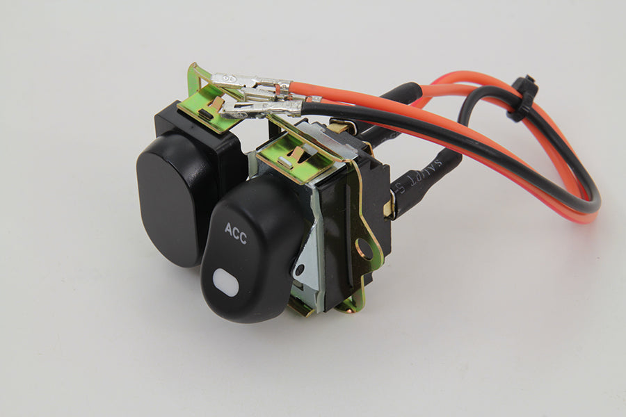 Rocker Style LED Handlebar Switch Kit Black