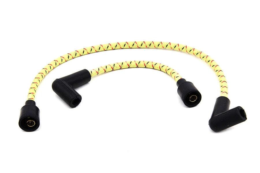 Sumax Yellow with Black & Red Tracer 7mm Spark Plug Wire Set