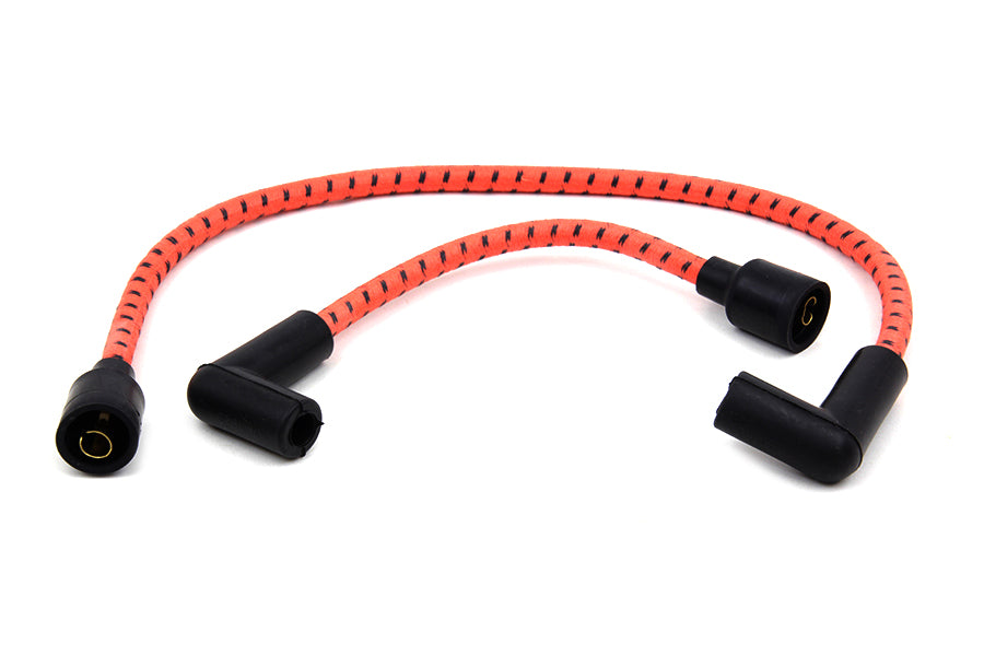 Sumax Orange with Black Tracer 7mm Spark Plug Wire Set