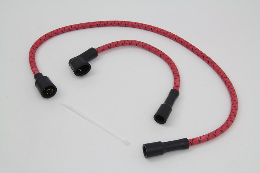 Sumax Red with Black Tracer 7mm Spark Plug Wire Set