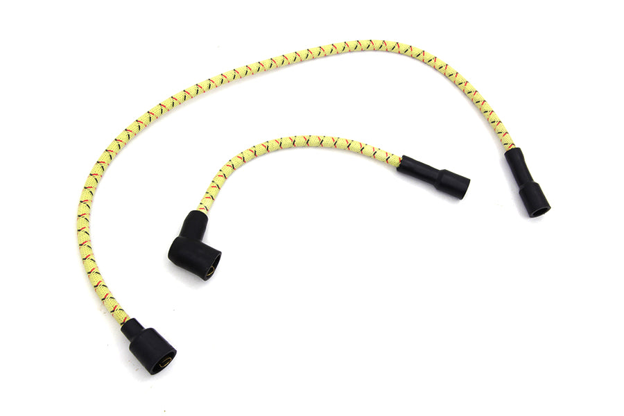 Sumax Yellow with Black & Red Tracer 7mm Spark Plug Wire Set