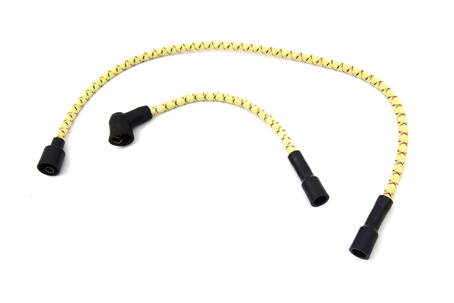 Sumax Yellow with Black & Red Tracer 7mm Spark Plug Wire Set