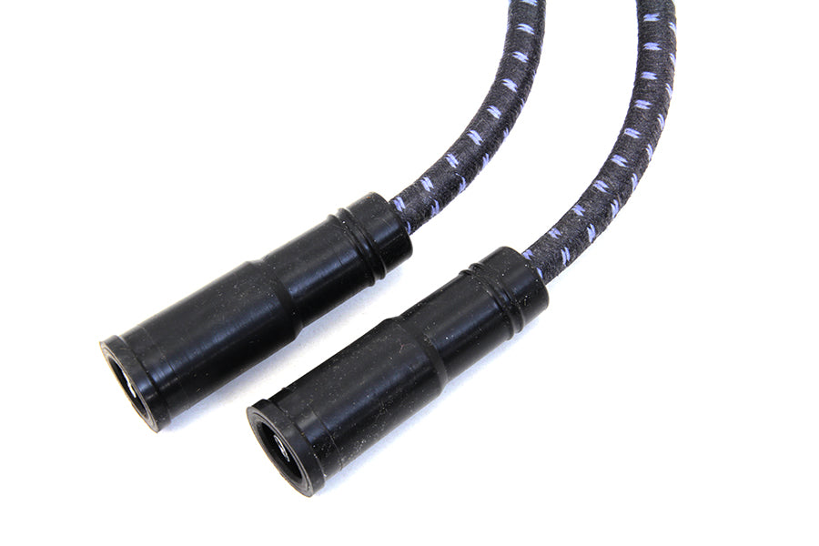 Sumax Black with Blue Tracer 7mm Spark Plug Wire Set