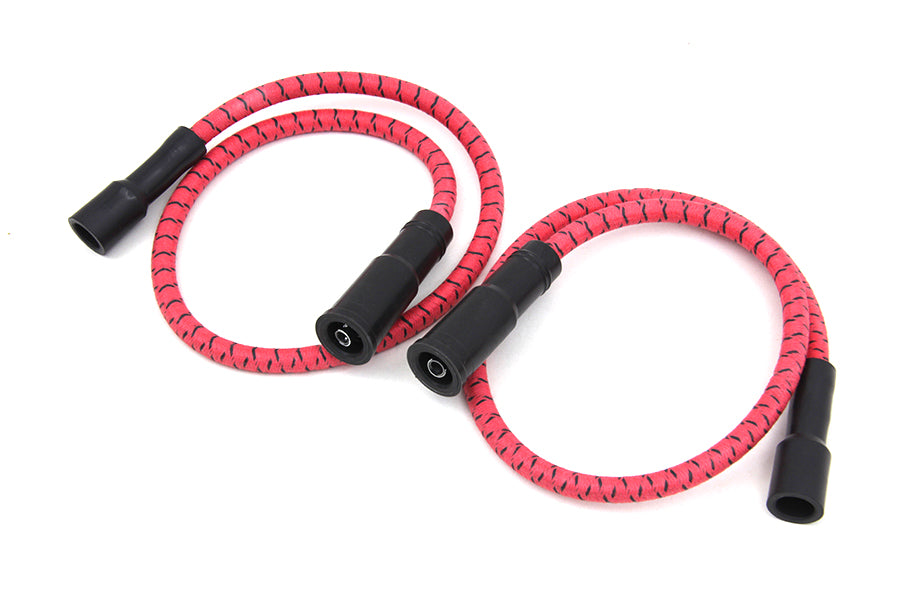 Sumax Red with Black Tracer 7mm Spark Plug Wire Set