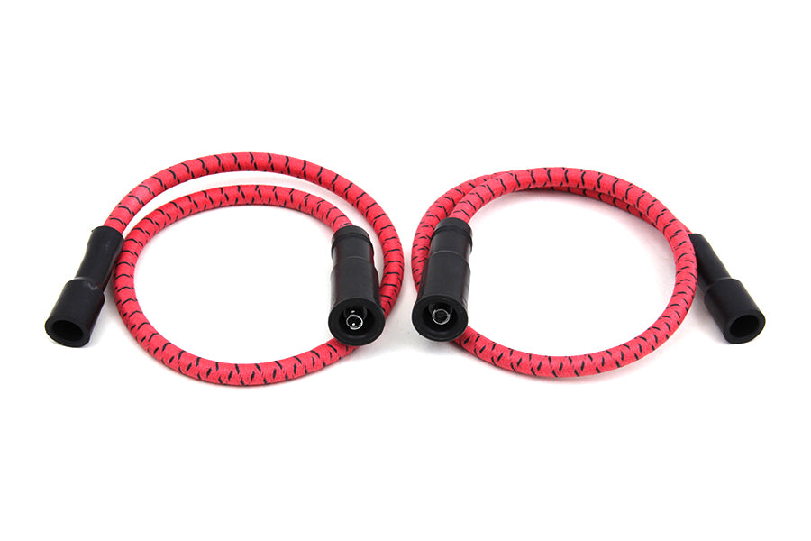 Sumax Red with Black Tracer 7mm Spark Plug Wire Set