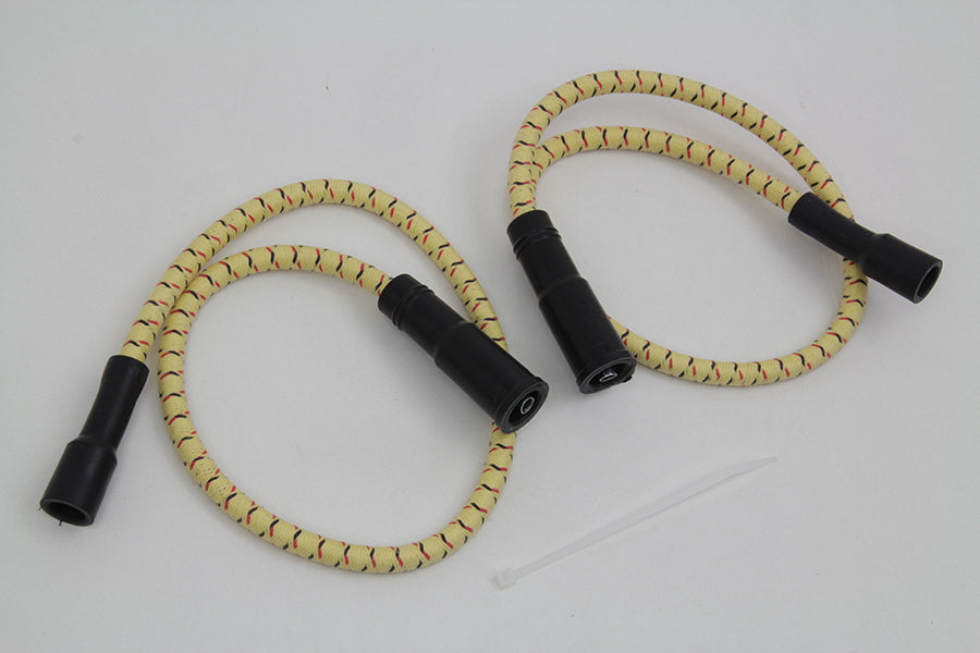 Sumax Yellow with Black & Red Tracer 7mm Spark Plug Wire Set