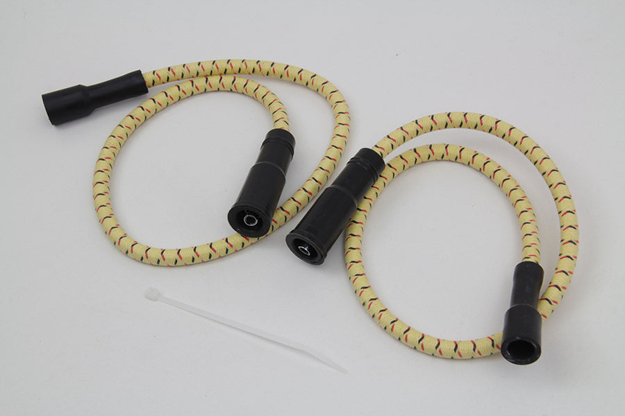 Sumax Yellow with Black & Red Tracer 7mm Spark Plug Wire Set