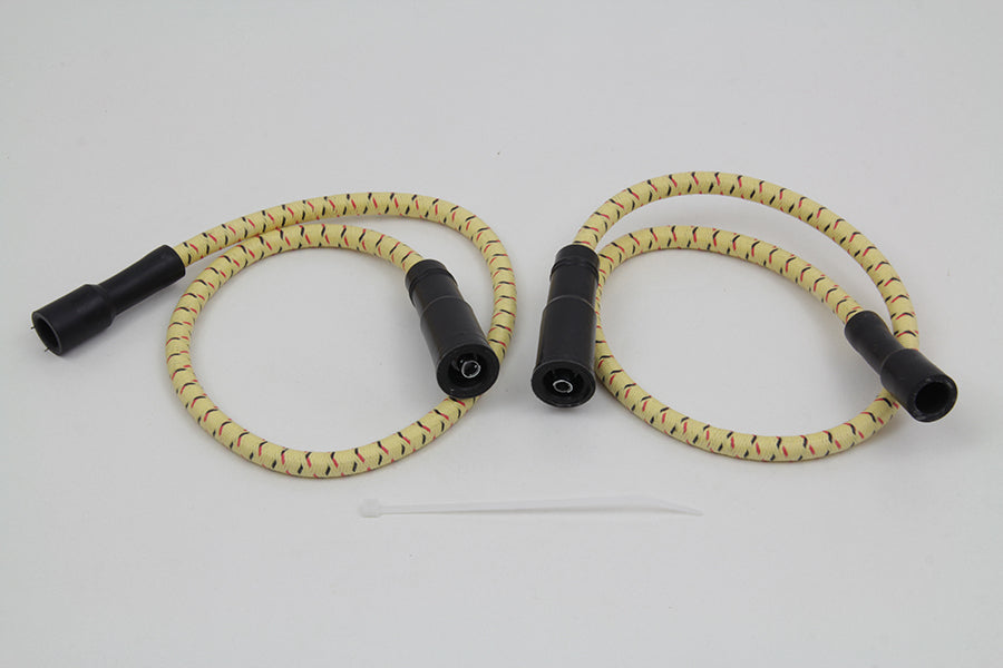 Sumax Yellow with Black & Red Tracer 7mm Spark Plug Wire Set