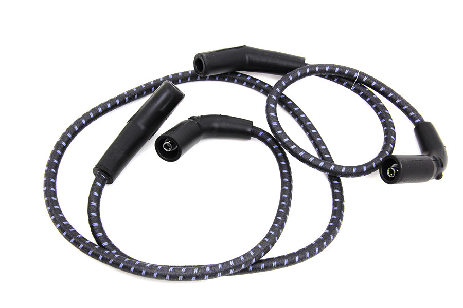 Sumax Black with Blue Tracer 7mm Spark Plug Wire Set