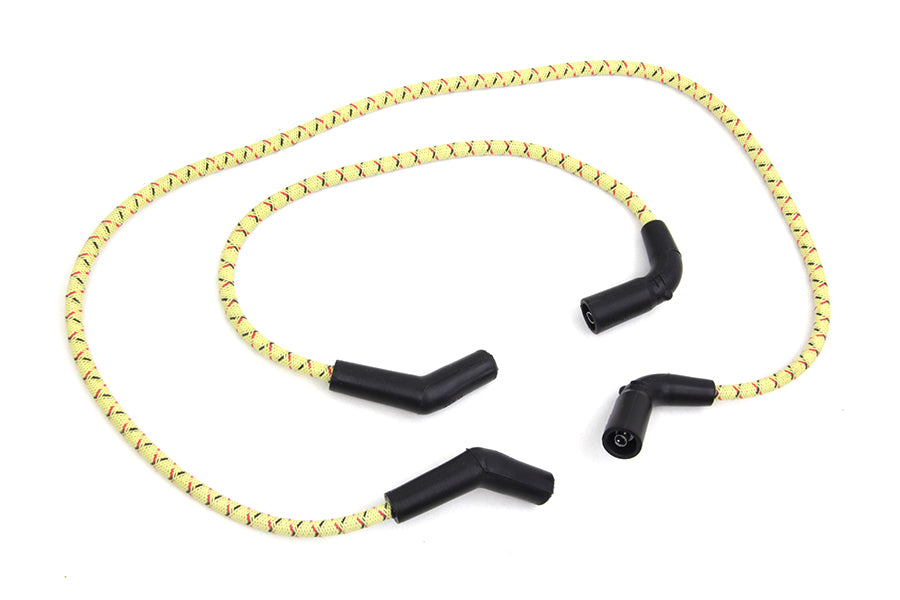 Sumax Yellow with Black & Red Tracer 7mm Spark Plug Wire Set