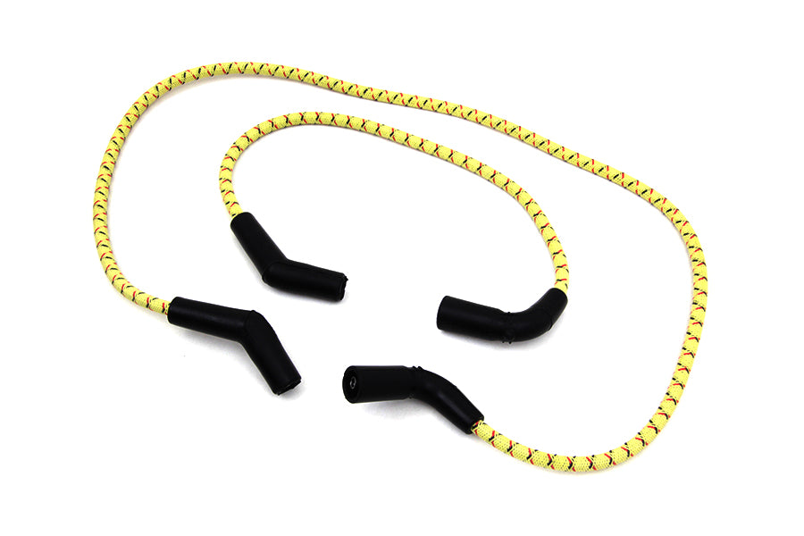 Sumax Yellow with Black & Red Tracer 7mm Spark Plug Wire Set