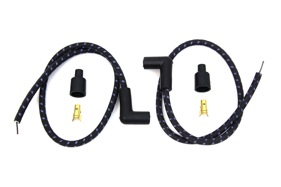 Sumax Black with Blue Tracer 7mm Spark Plug Wire Set