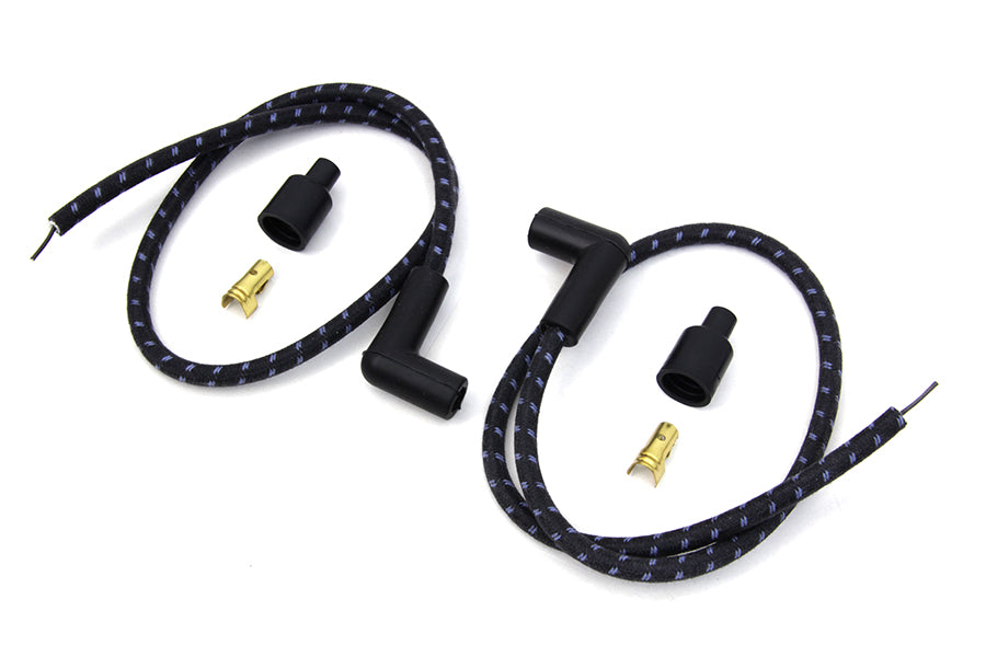 Sumax Black with Blue Tracer 7mm Spark Plug Wire Set