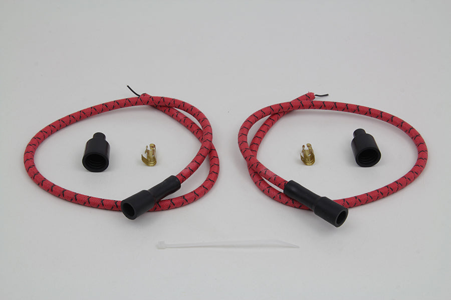 Sumax Red with Black Tracer 7mm Spark Plug Wire Set