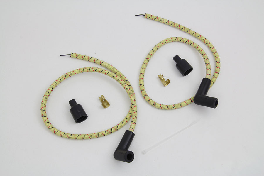 Sumax Yellow with Black & Red Tracer 7mm Spark Plug Wire Set
