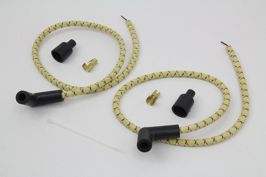 Sumax Yellow with Black & Red Tracer 7mm Spark Plug Wire Set