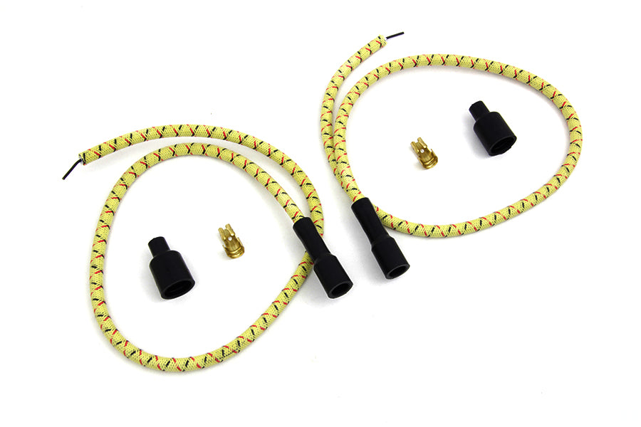 Sumax Yellow with Black & Red Tracer 7mm Spark Plug Wire Set