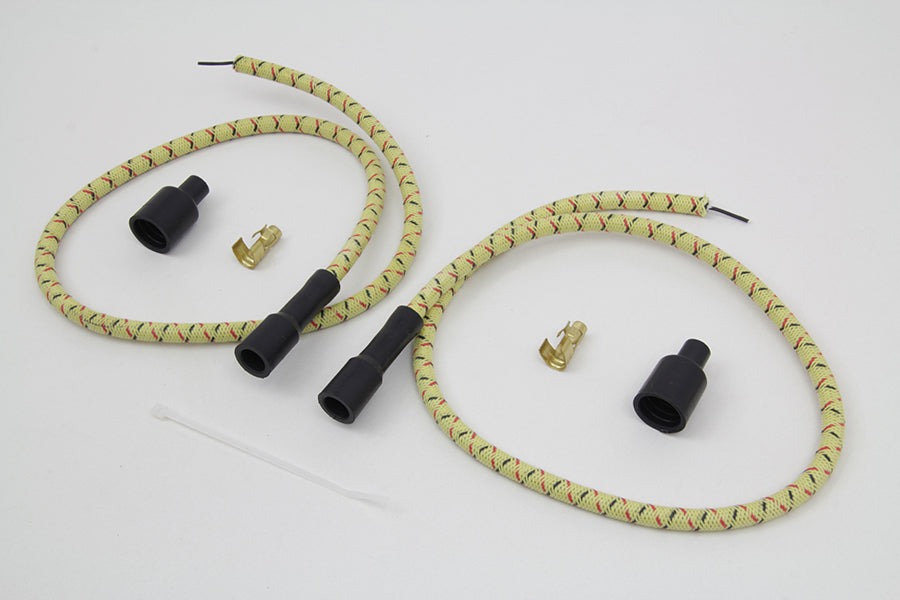Sumax Yellow with Black & Red Tracer 7mm Spark Plug Wire Set