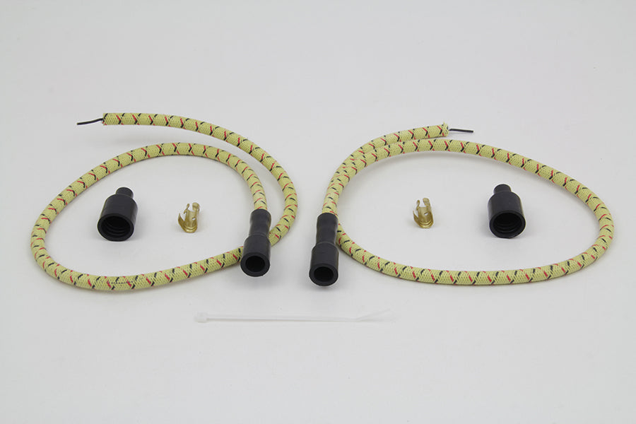 Sumax Yellow with Black & Red Tracer 7mm Spark Plug Wire Set