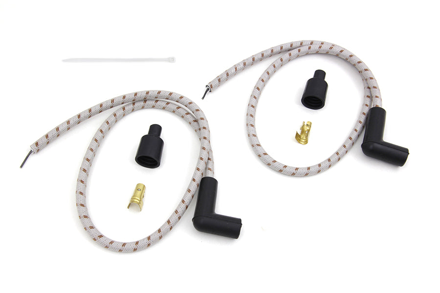 Sumax Grey with Brown Tracer 7mm Spark Plug Wire Set