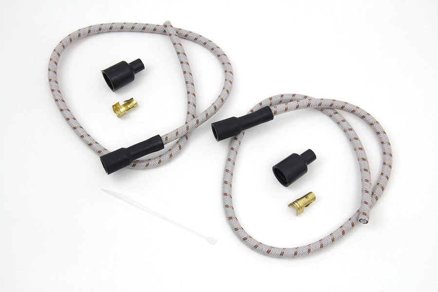 Sumax Grey with Brown Tracer 7mm Spark Plug Wire Set