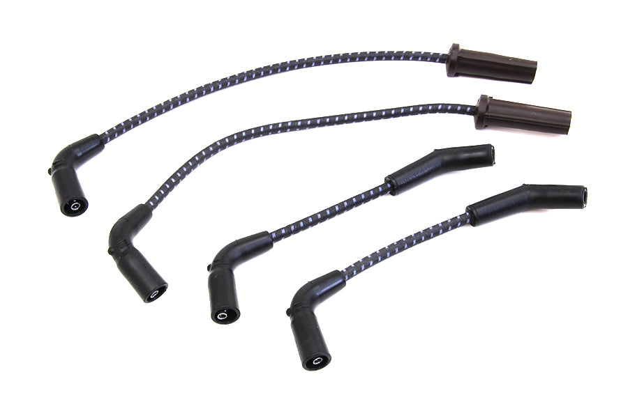 Sumax Black with Blue Tracer 7mm Spark Plug Wire Set