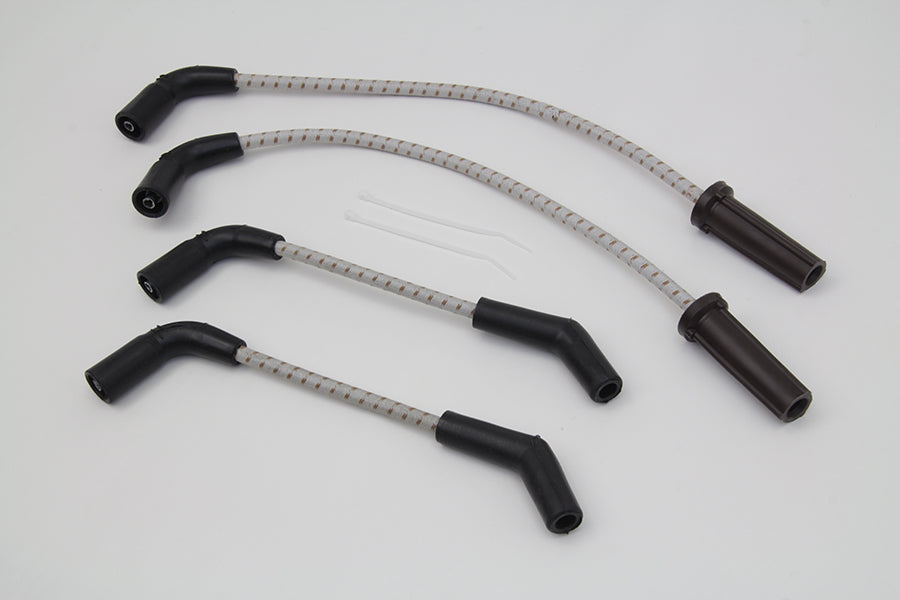 Sumax Grey with Brown Tracer 7mm Spark Plug Wire Set