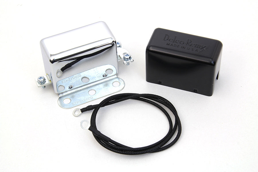 Chrome 12 Volt Regulator Relay