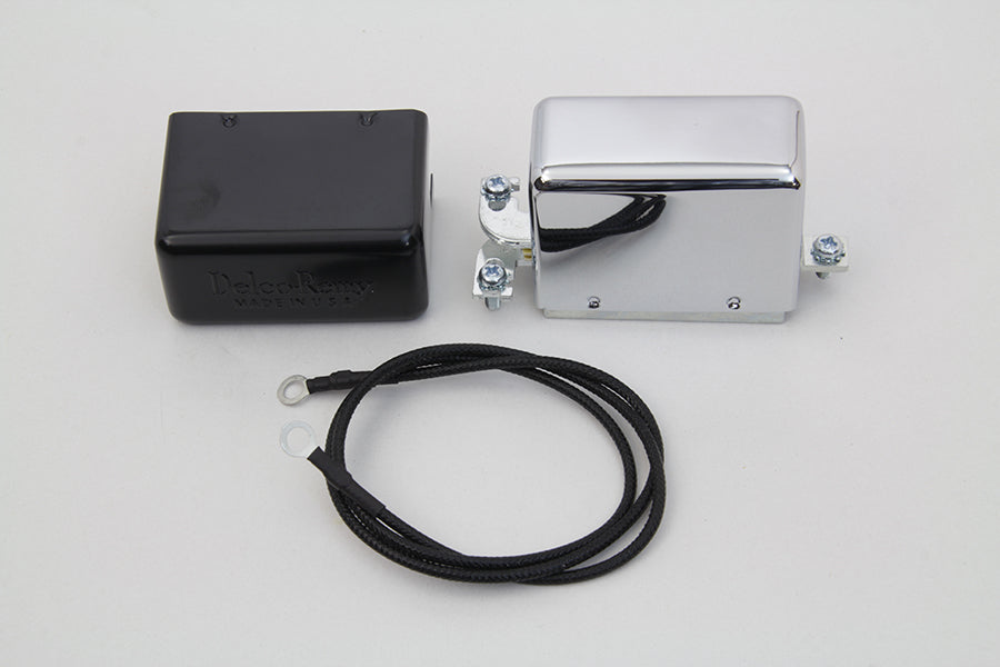 Chrome 12 Volt Regulator Relay