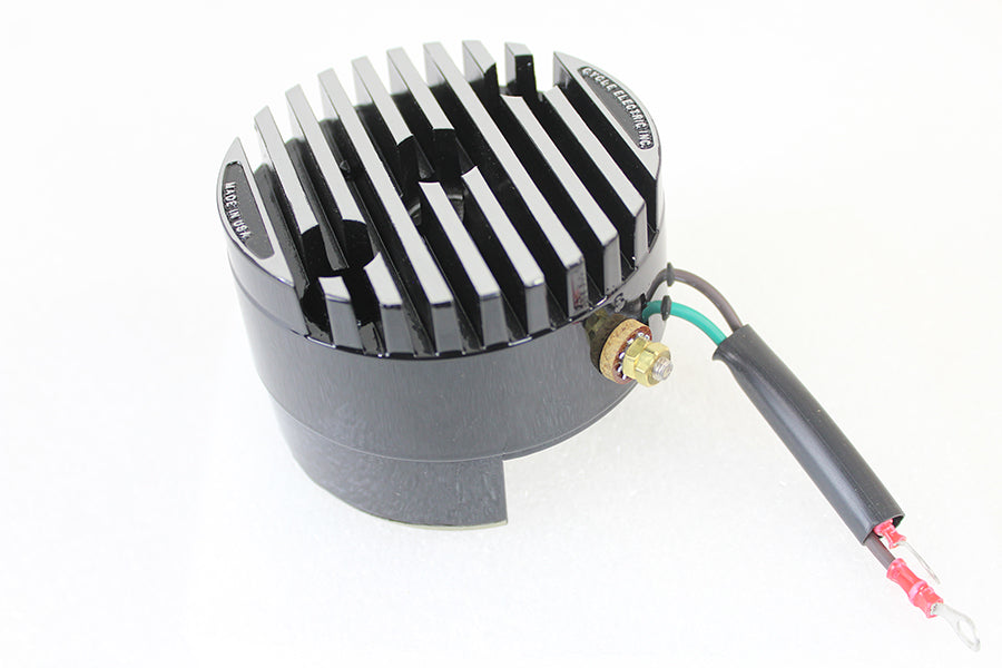 Black 12 Volt Regulator End Cover