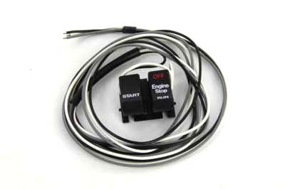 Black Engine Stop-Start Switch