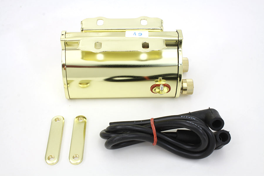 Brass Plated 6 Volt Ignition Coil