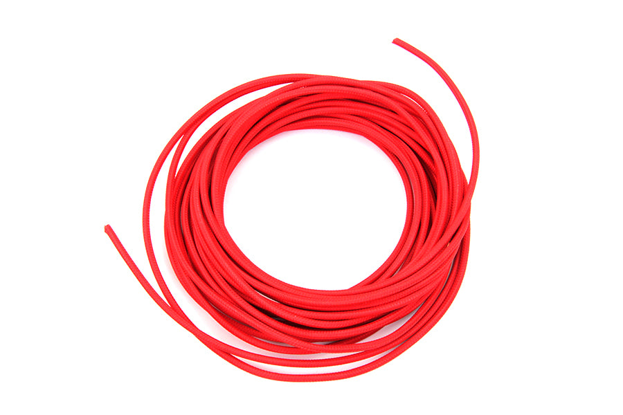 Pure Red 25' Braided Wire