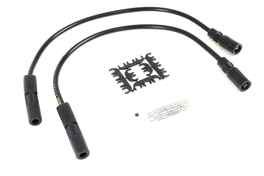 Accel 8mm S/S Spiral Core Ignition Wire Set Black