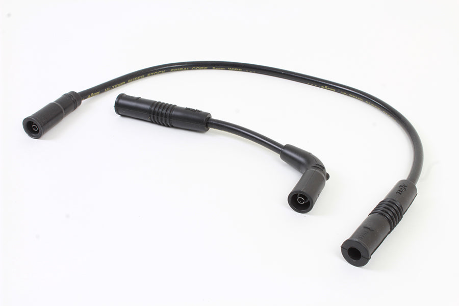 Accel 8mm S/S Spiral Core Ignition Wire Set Black