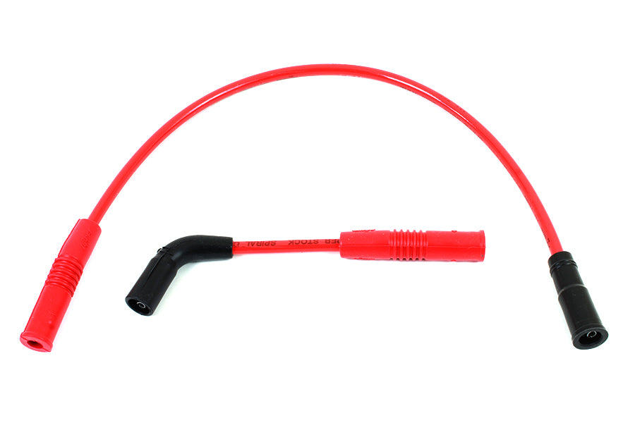 Accel 8mm S/S Spiral Core Ignition Wire Set Red