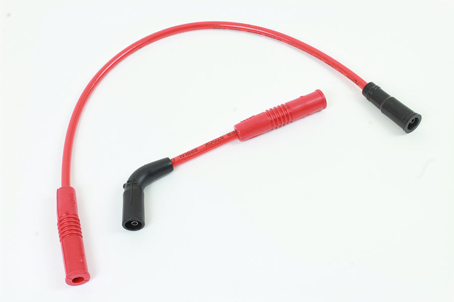 Accel 8mm S/S Spiral Core Ignition Wire Set Red