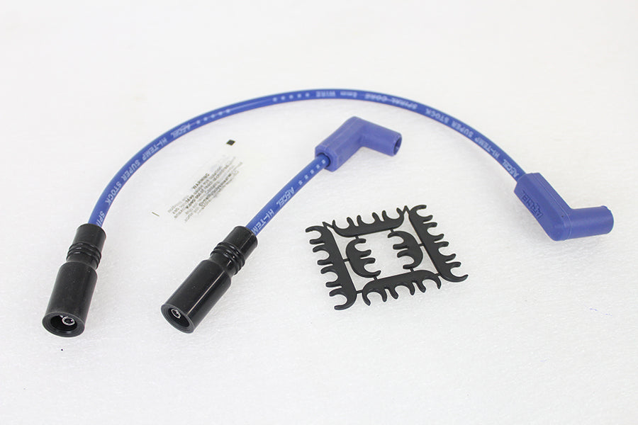 Accel 8mm S/S Spiral Core Ignition Wire Set Blue